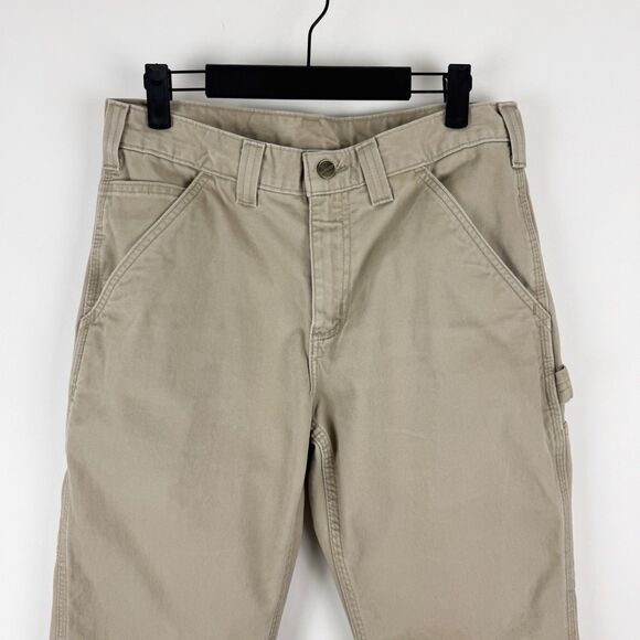 Carhartt B324 FDK Pants Men's Work Relaxed Fit Tan Utility Carpenter - Picture 2 of 16